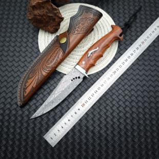 Hot Selling Hand Handle Knife High Manganese Steel Hand-forged Hand Meat Steak Fruit Knife Pure Handmade Meat Cutting BBQ Dagger