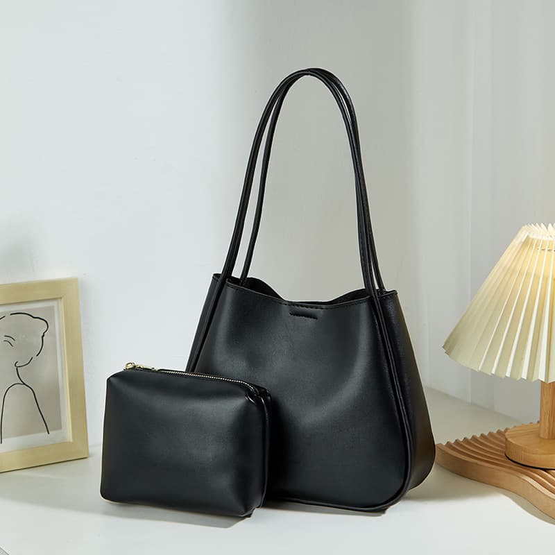 2023 New Versatile Single-Shoulder Women's Bag Casual Solid Color Bag Fashionable Women's Handbag Simple Mother-Child Bag