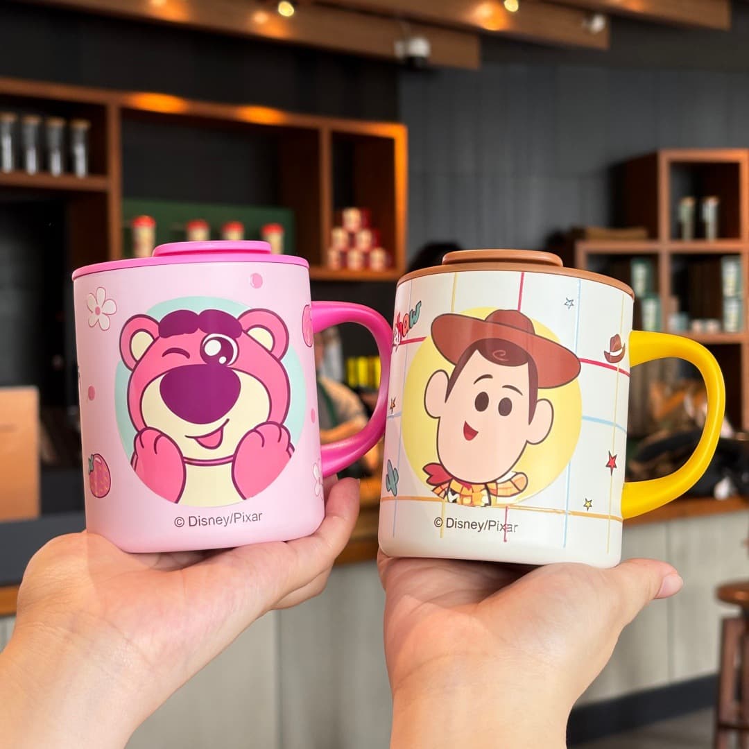 Toy Story Co-branded Mug Cartoon Stainless Steel Water Cup with Lid High Appearance Couple Cup Office Gift