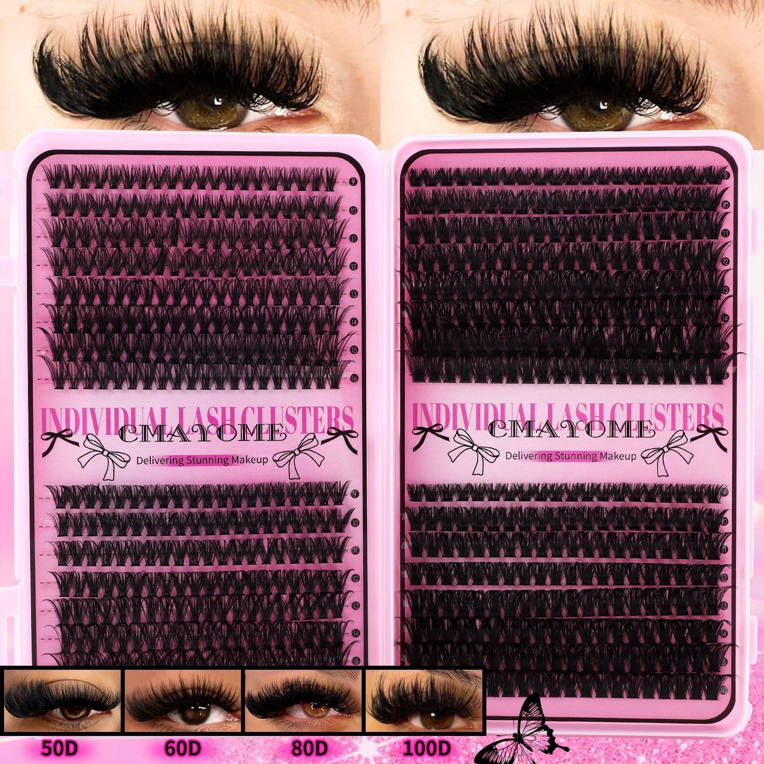 Cross-border Cluster False Eyelash Set DIY Segment Fluffy Thick Extension Lashes Cluster Lash