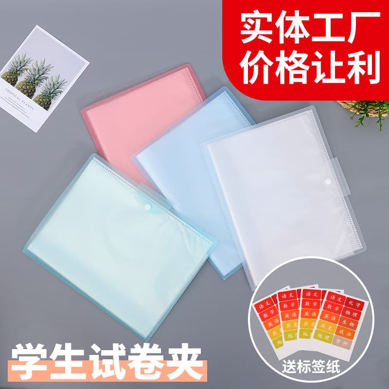 A3 Folder Student Exam File Organizer Transparent Insert Pages 8K Art Portfolio Customizable