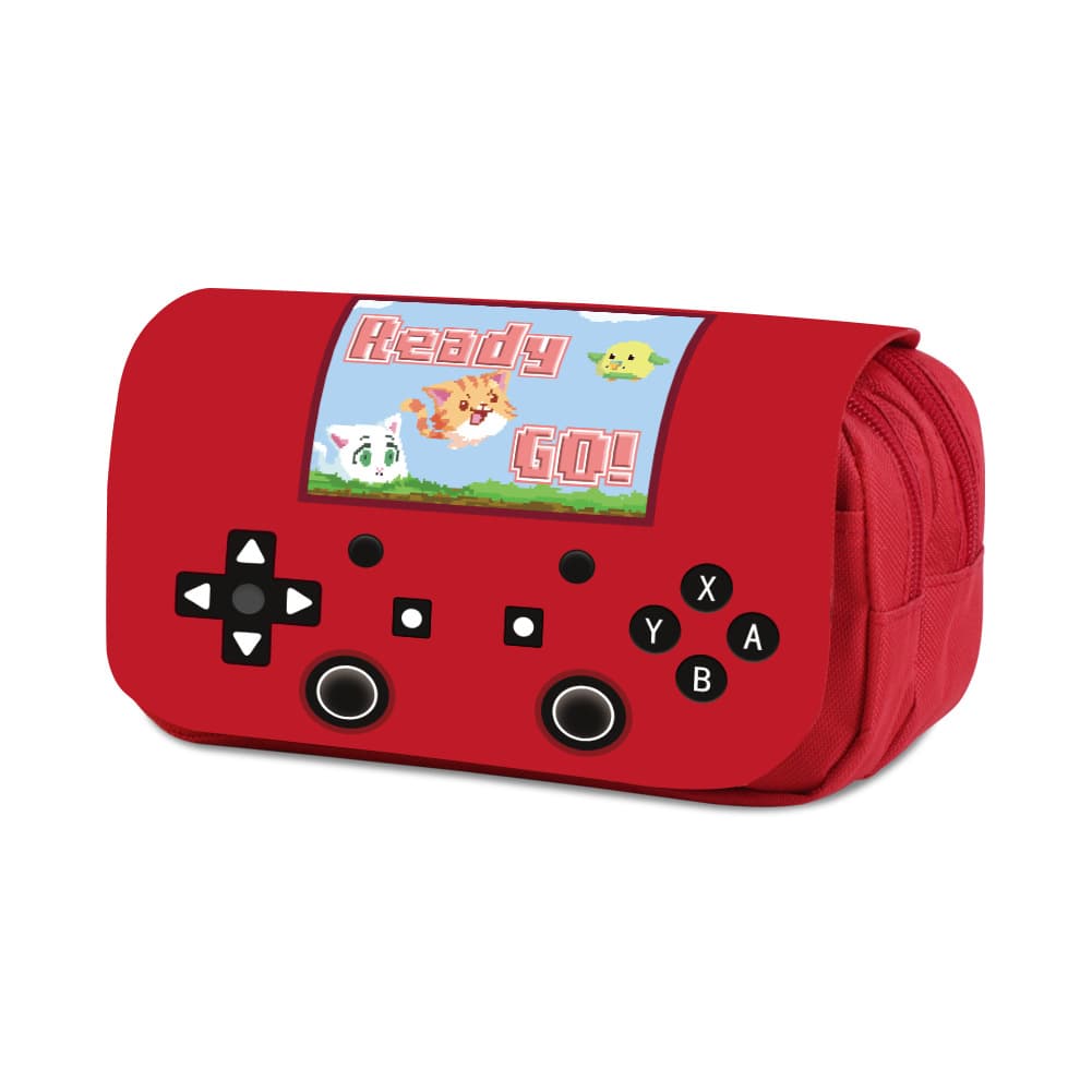 Palm Console PlayStation Pencil Case Game Boy Game Peripheral Double-Layer Flap Student Pencil Case