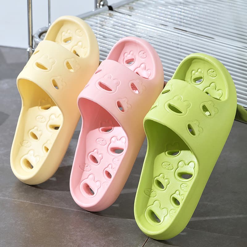 Water Leakage Bathroom Slippers, Waterproof and Non-Slip Slippers for Women, Hotel Home Quiet Slippers for Men, Fashion Casual Cloud-Like Comfort