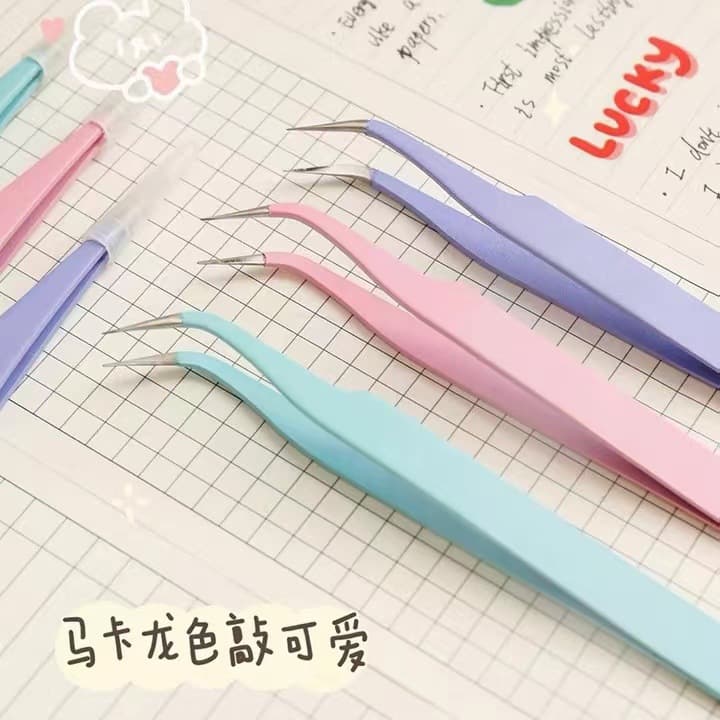 Macaron Journaling Special Tweezers, Handmade DIY Sticker Tools, Journaling, Card Making Tweezers, Succulent Small Clamps