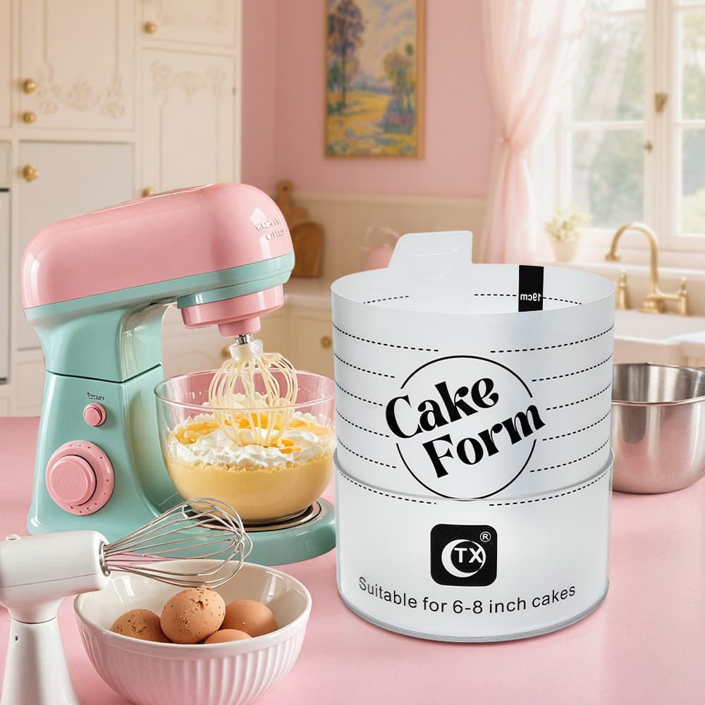 Round acrylic cake mold, cake form, chiffon cake and mousse ring shaping baking tools