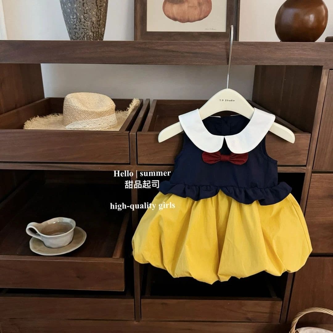 Cute Overload Girls Dress Original Baby Snow White Comic Style JK Uniform Sleeveless Bubble Doll Dress