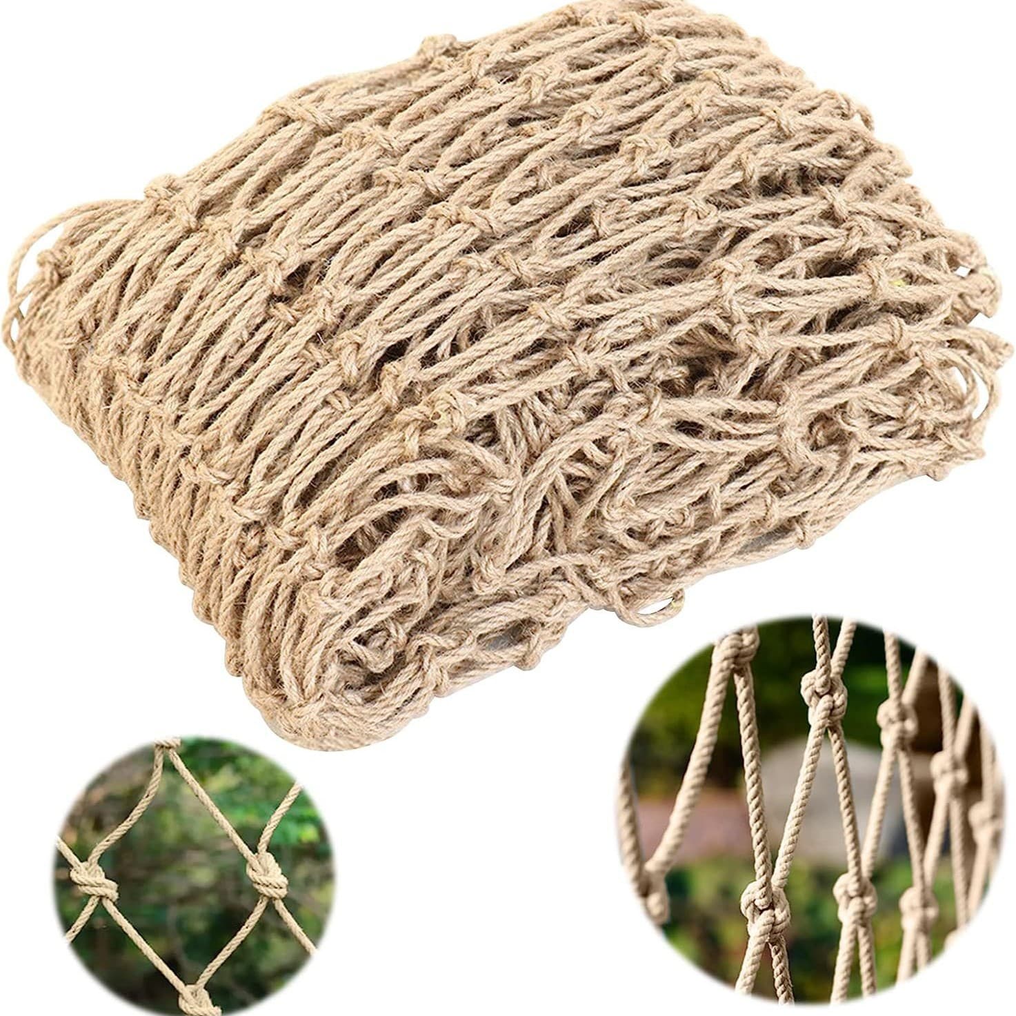 Cross-border plant support net garden jute net scaffolding child safety net stair protection net outdoor climbing net rope
