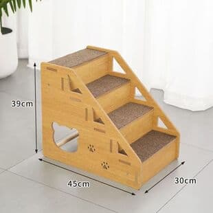 Pet Stairs for Small Dogs and Cats, Dog Steps for Sofa and Bed with Non-Slip Mat, Wear-Resistant and Anti-Slip Climbing Ramp