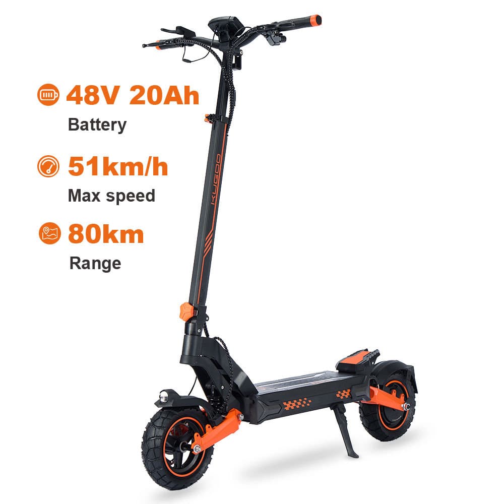KUGOO F3 Plus 1000W High-Power 80km Range Long-Endurance Electric Off-Road Scooter