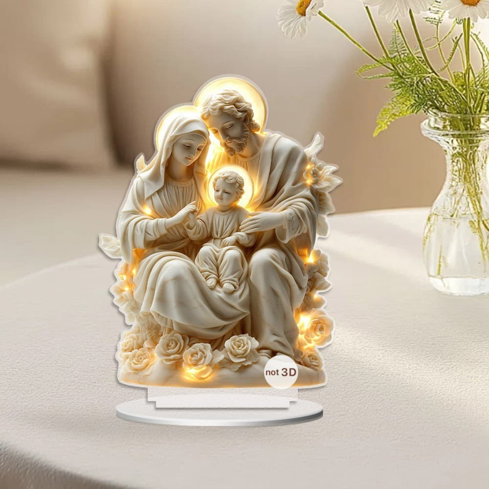 Best-selling Cross-border Mother's Day Acrylic Warm Family Together Guardian Garden Decoration Prop Gift Ornament