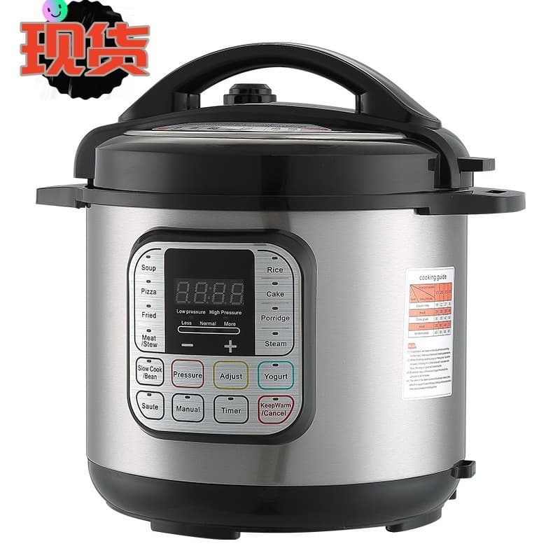 Smart Electric Pressure Cooker High Pressure 110V English Version Touch Control 6L Capacity Aluminum Inner Pot Automatic