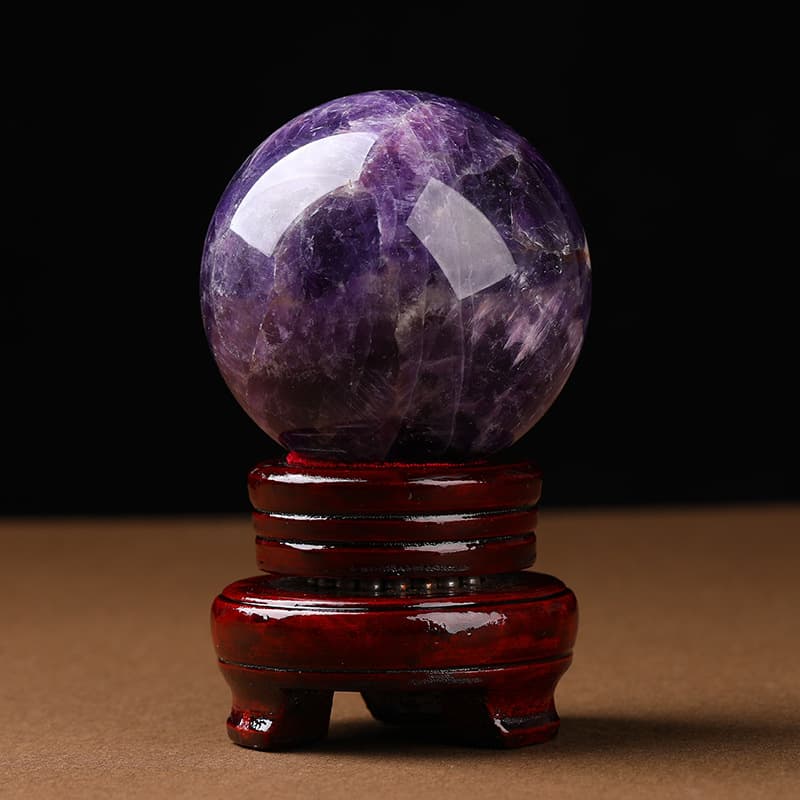Wholesale Natural Amethyst Ball Ornament Dreamy Amethyst Ball Home Living Room Bedroom Crystal Craft Raw Stone Polished