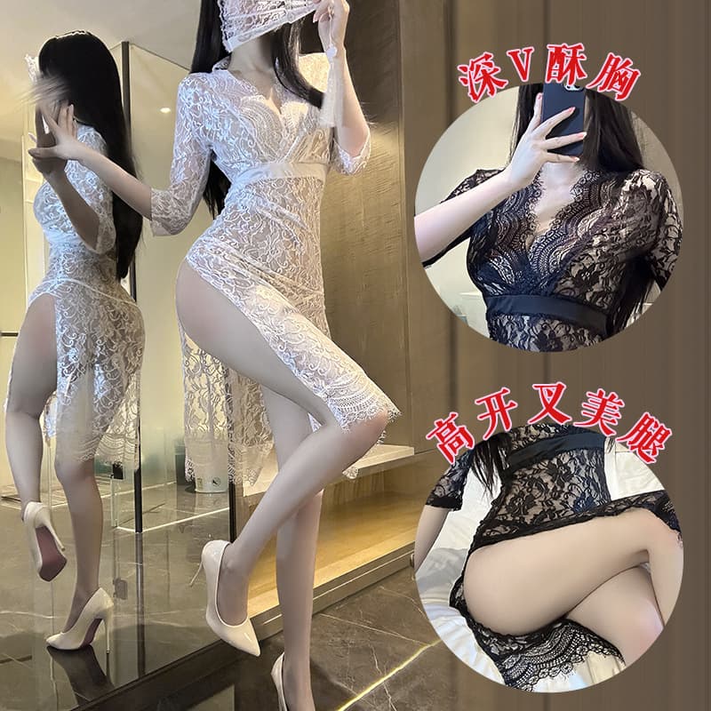 Zhaomu New Sexy Lingerie Dress Hot Girl Bodycon Tight Dress Seductive Lady Slim Fit Suit for Women