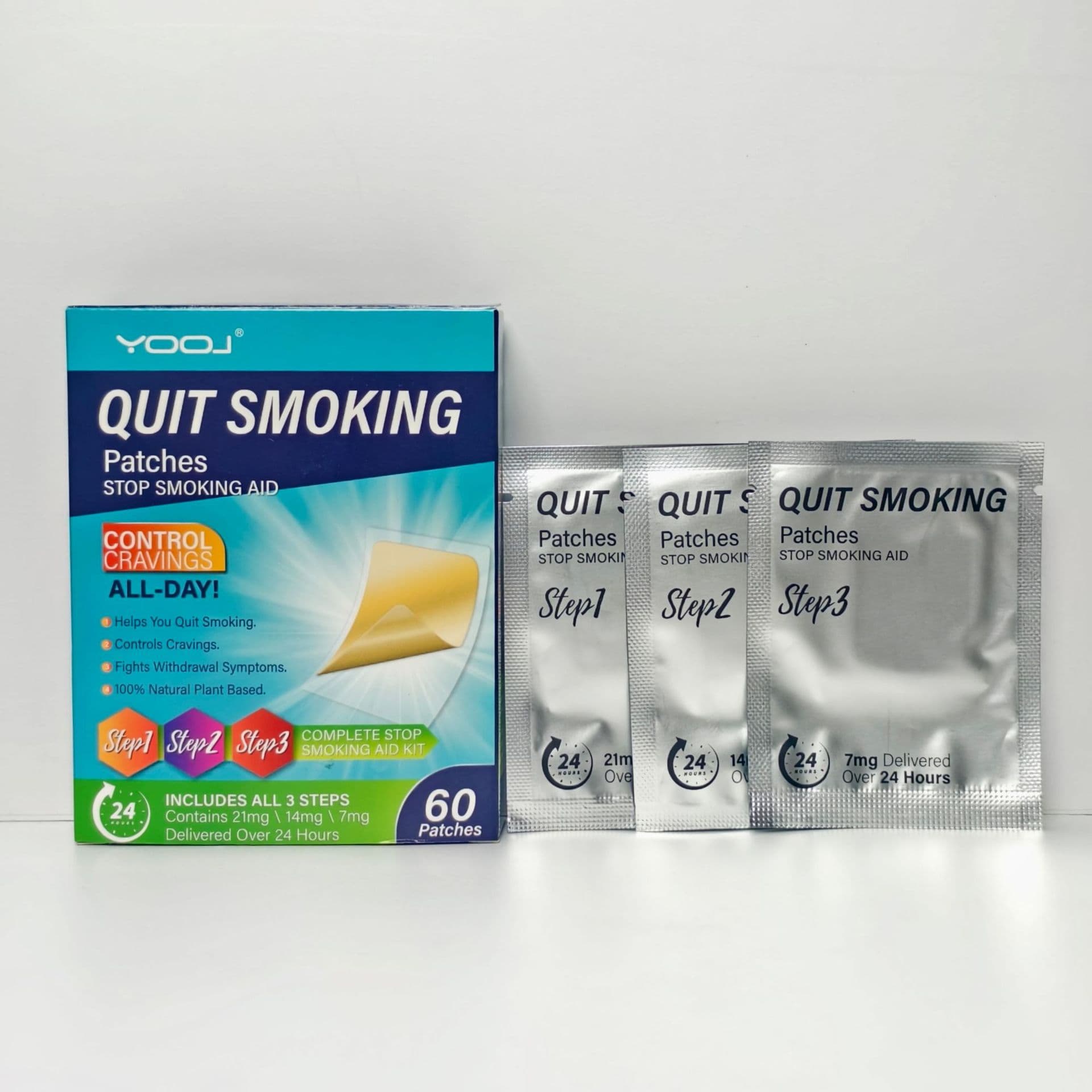 Cross-border hot selling QUIT SMOKING Patches quick quit smoking plant extract soothing three-in-one quit smoking patch