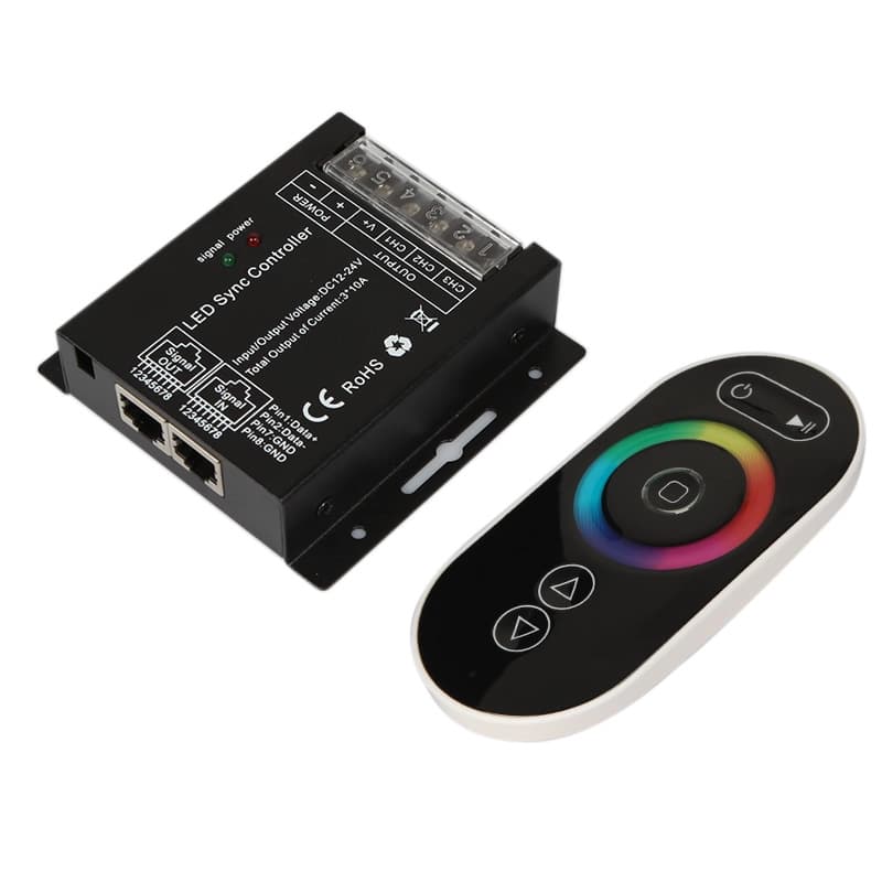 Colorful high-power LED light strip controller Infrared 24-key LED controller RGB controller wireless touch