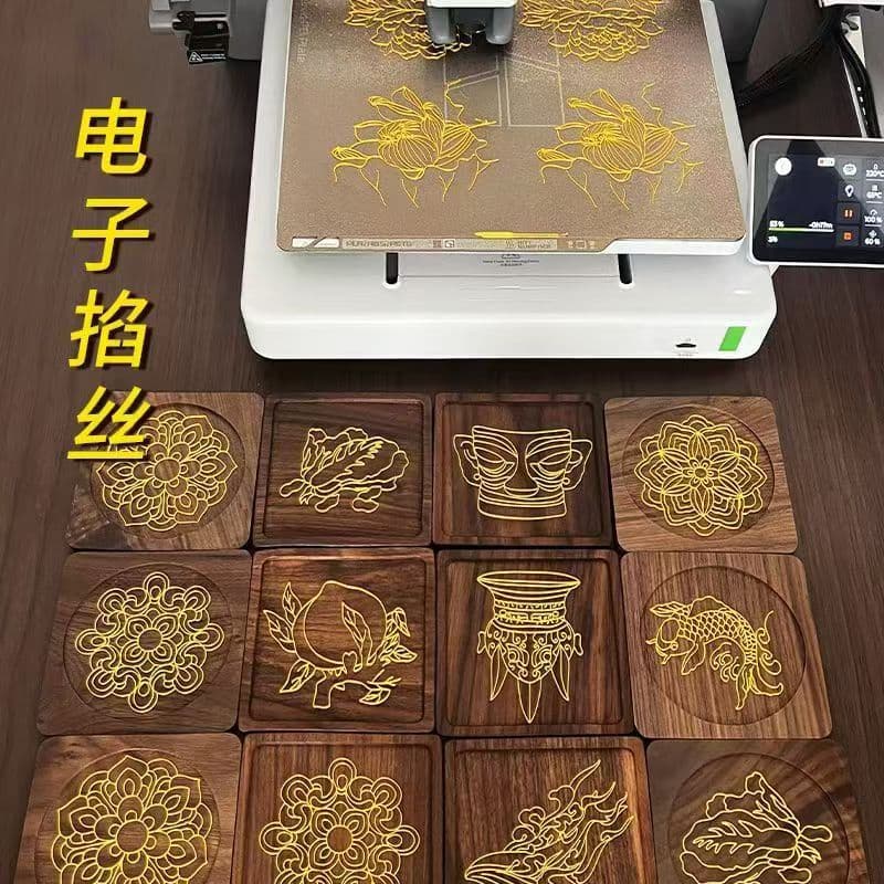 Cloisonné enamel painting project for Mid-Autumn Festival, a handicraft assignment, a team building gift, or a semi-finished electronic cloisonné painting.