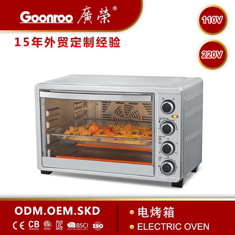 Guangrong Oven 33L Household Large-Capacity Multi-Functional Turn Fork Turn Cage Baking Pizza Oven Export Export Manufacturer