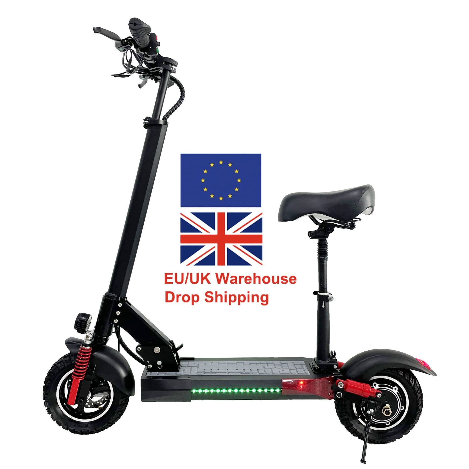 Off-Road Electric Scooter Foldable Commuter Two-Wheel Portable Mini Lithium Battery with Seat Riding Scooter