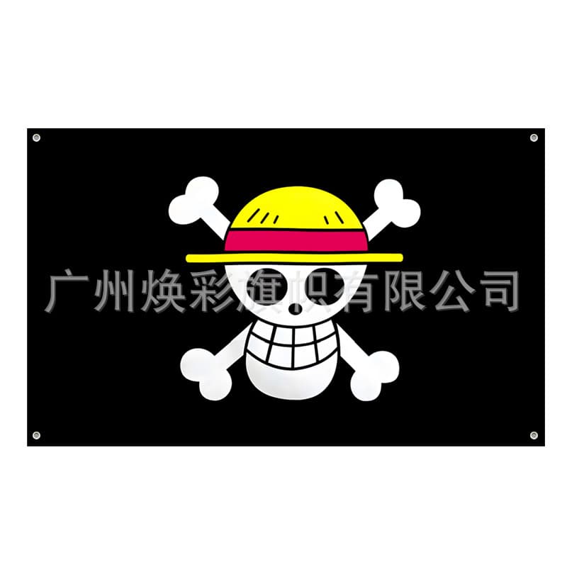 Foreign trade pirate pirate dog flag banner background cloth skull pirate flag worn pirate polyester hanging flag