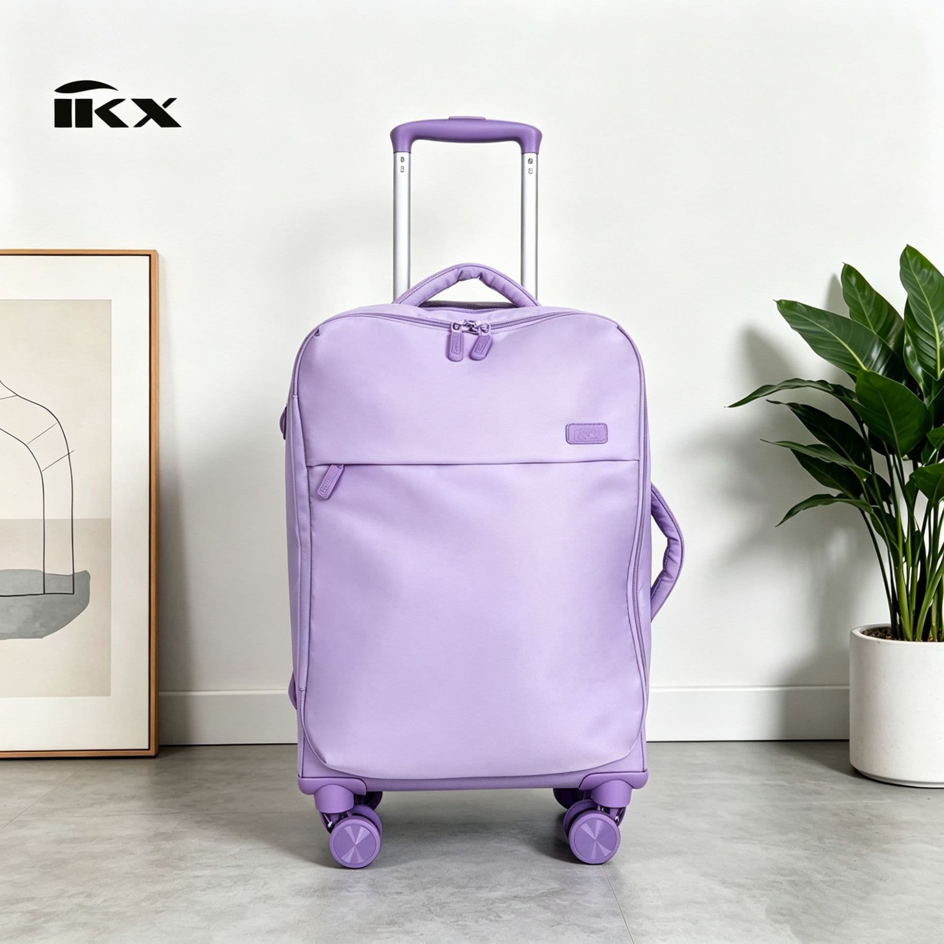 Ultra-light Oxford Fabric Travel Suitcase Business Casual Luggage with Combination Lock