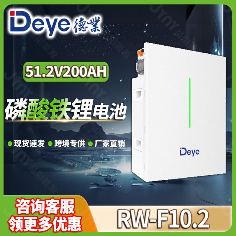 Deye Solar Energy Storage System Residential Low Voltage Solar Battery 51.2V 200Ah LiFePO4 Battery
