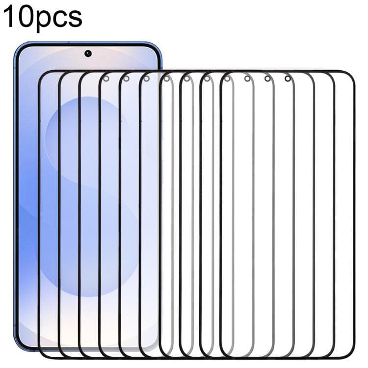 Front Screen Glass Cover / LCD Lens with OCA Adhesive, Sold in Pack of 10, Compatible with Samsung Galaxy M55s SM-M558B / Samsung Galaxy