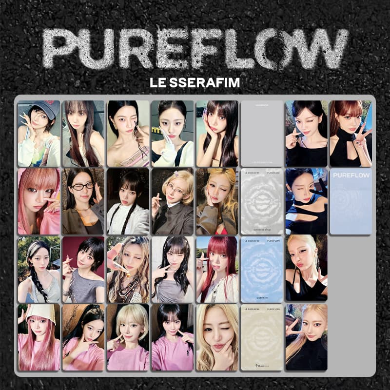 LESSERAFIM 2nd Full Album 'PUREFLOW' Special Card Lucky Card Pop-up Card Merchandise