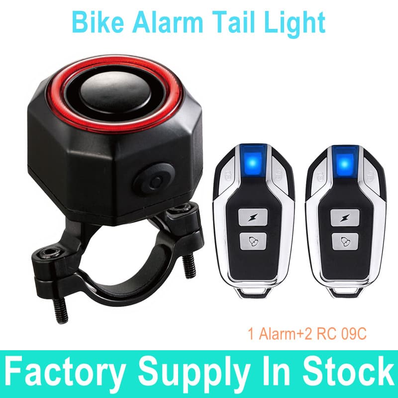 IP65 Anti-Theft Alarm for Electric Bike LED Bike Lights
