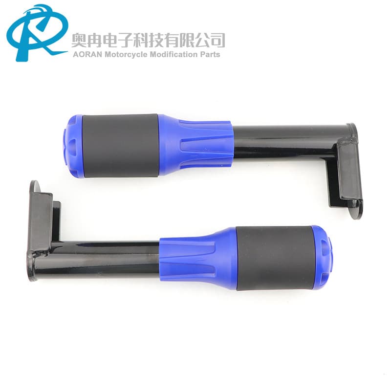 Off-road straddle modified retro anti-fall stick, rubber head wear-resistant and waterproof, retro modified bumper, all black anti-fall glue