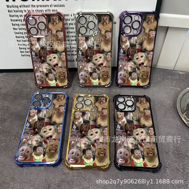 Monkey suitable for Apple 16PROMAX mobile phone case iphone11/2/3/4/15/xr/xsmax protective cover