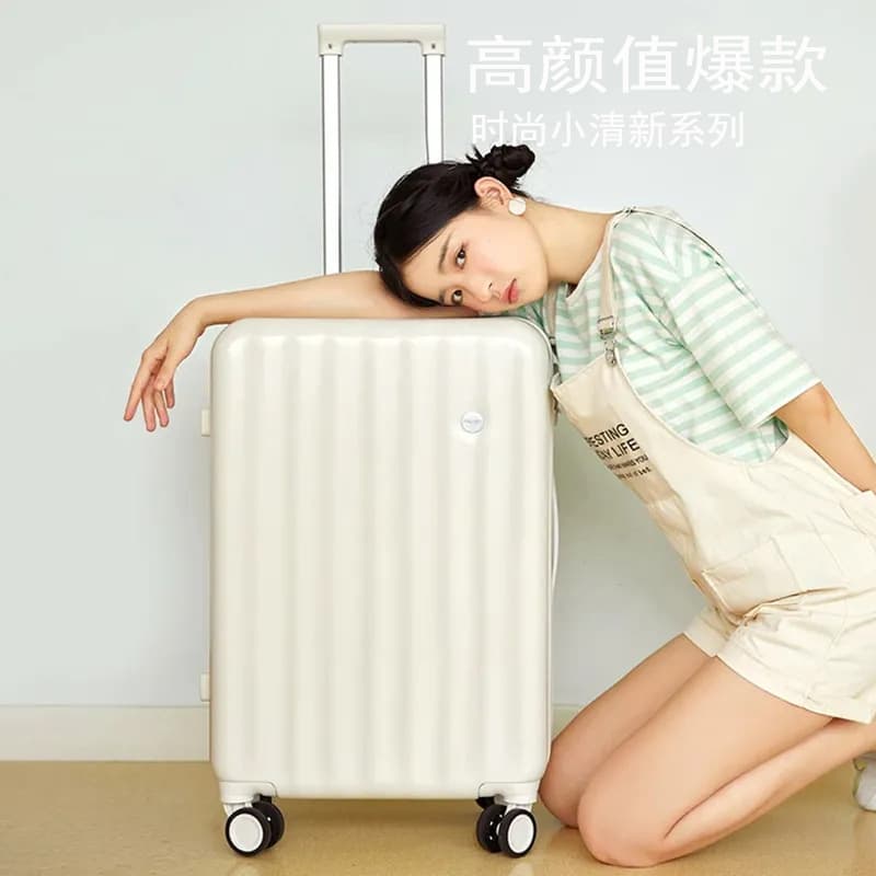 Lightweight Unisex 20-Inch Carry-On Suitcase with 360-Degree Wheels Waterproof Anti-Theft for Business And Leisure Travel
