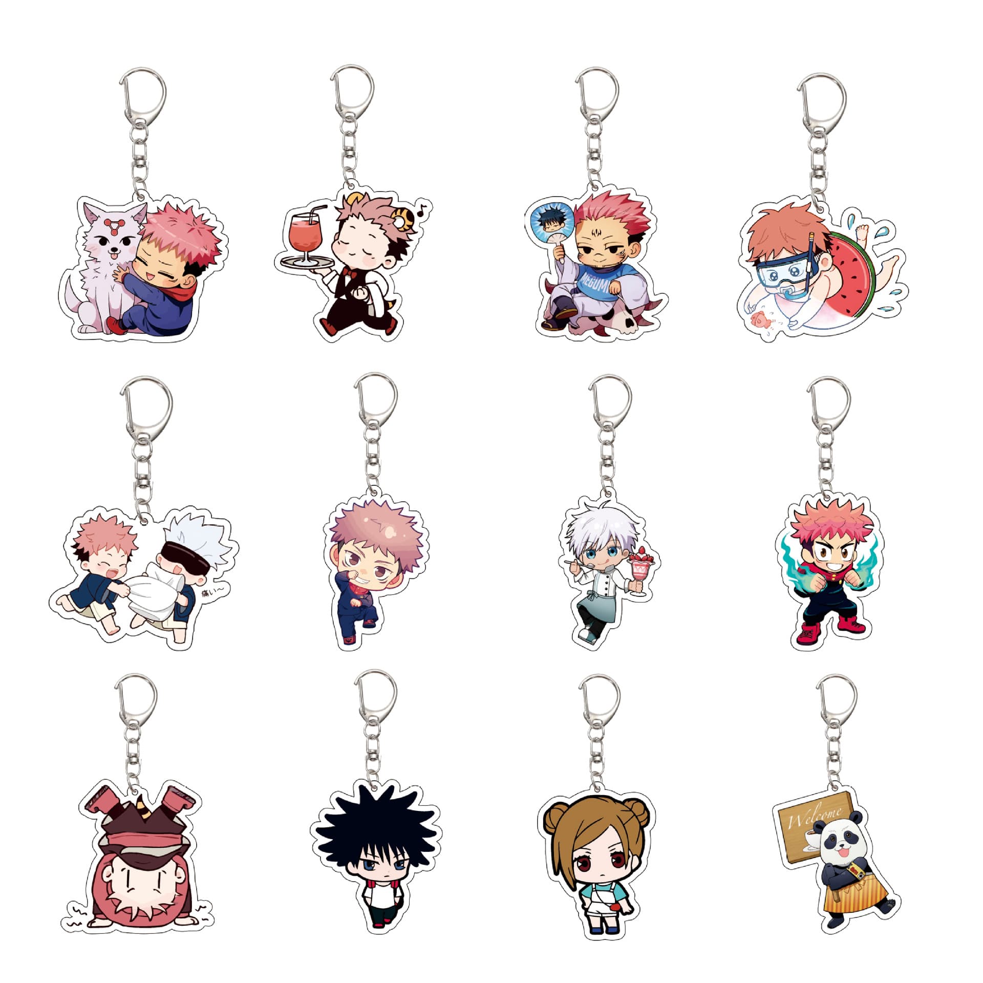 【Jujutsu Kaisen】Q Version 5.5CM Acrylic Keychain Anime Cartoon Bag Charm - Gojo Satoru
