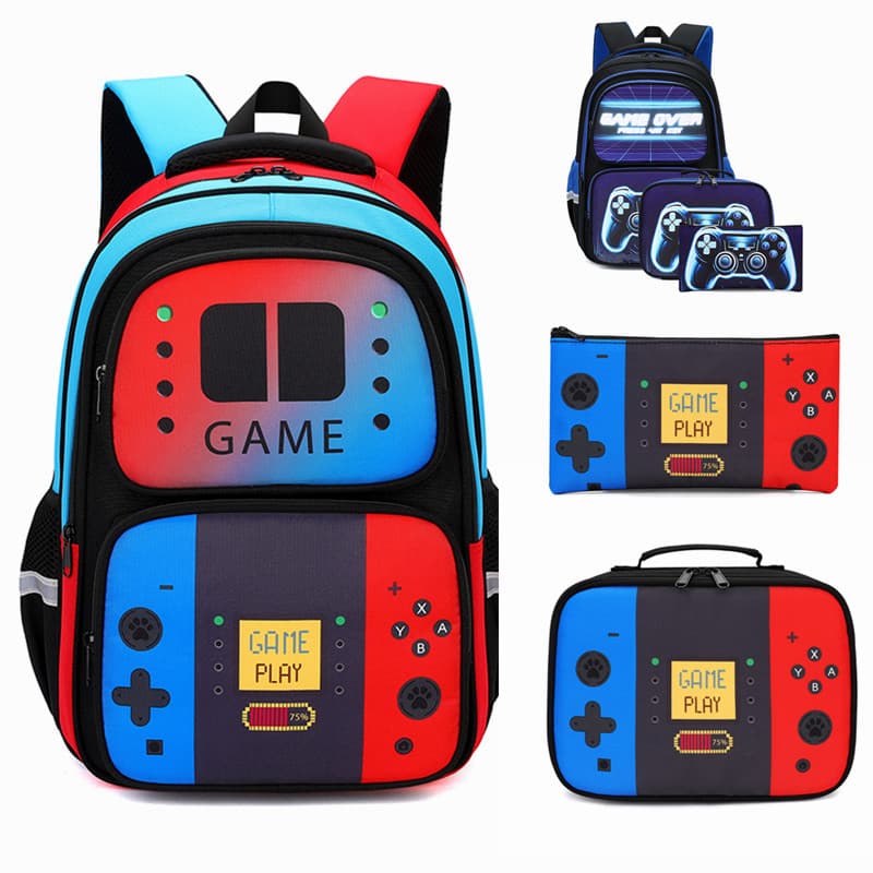 Cross-border hot selling new style youth student schoolbag for grades 3-9 large capacity lightweight multi-compartment backpack for boys