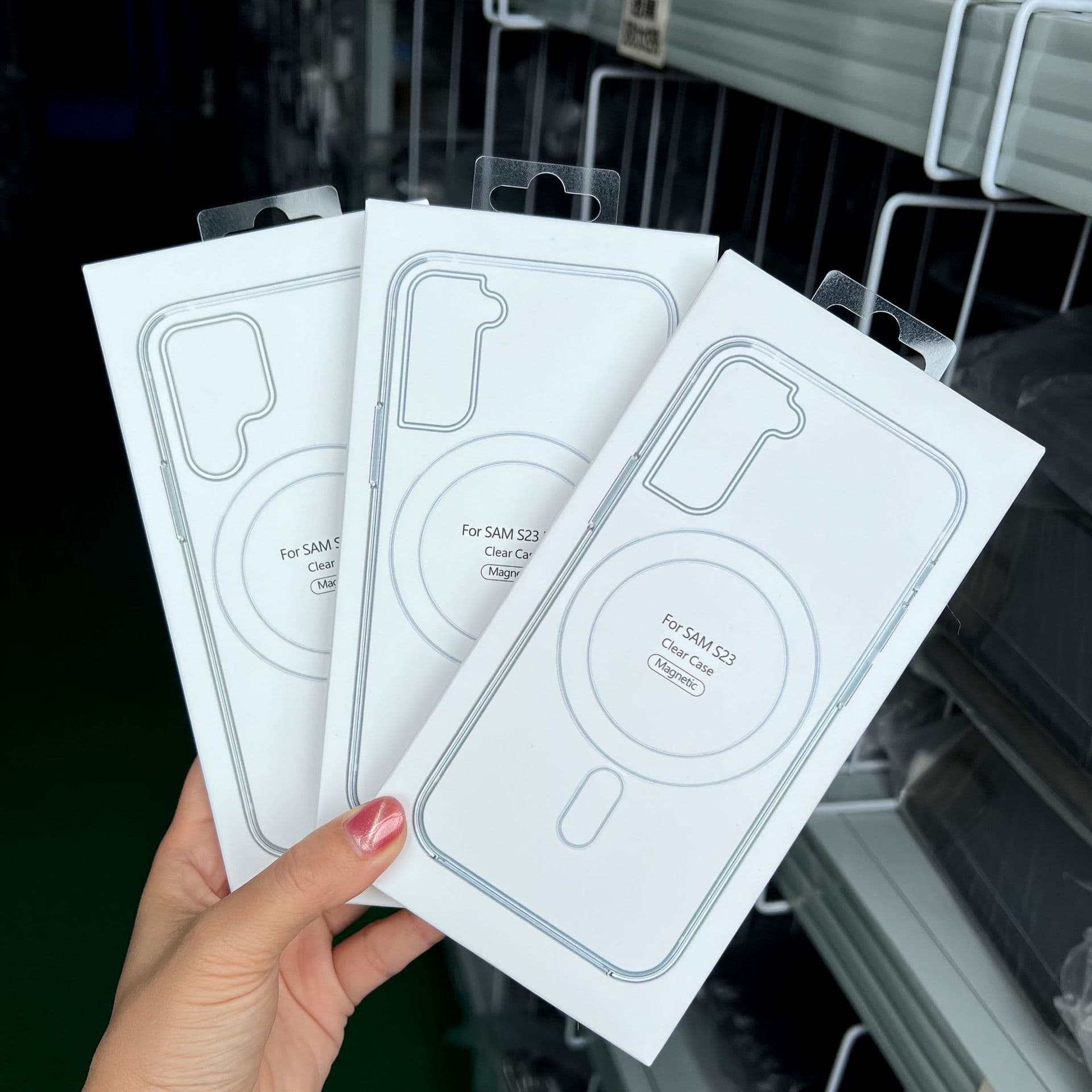 Samsung S25 Ultra Transparent S24 Plus Magnetic Phone Case S23 Anti-Drop A16 Protective Cover S22 Cross-Border Bestseller