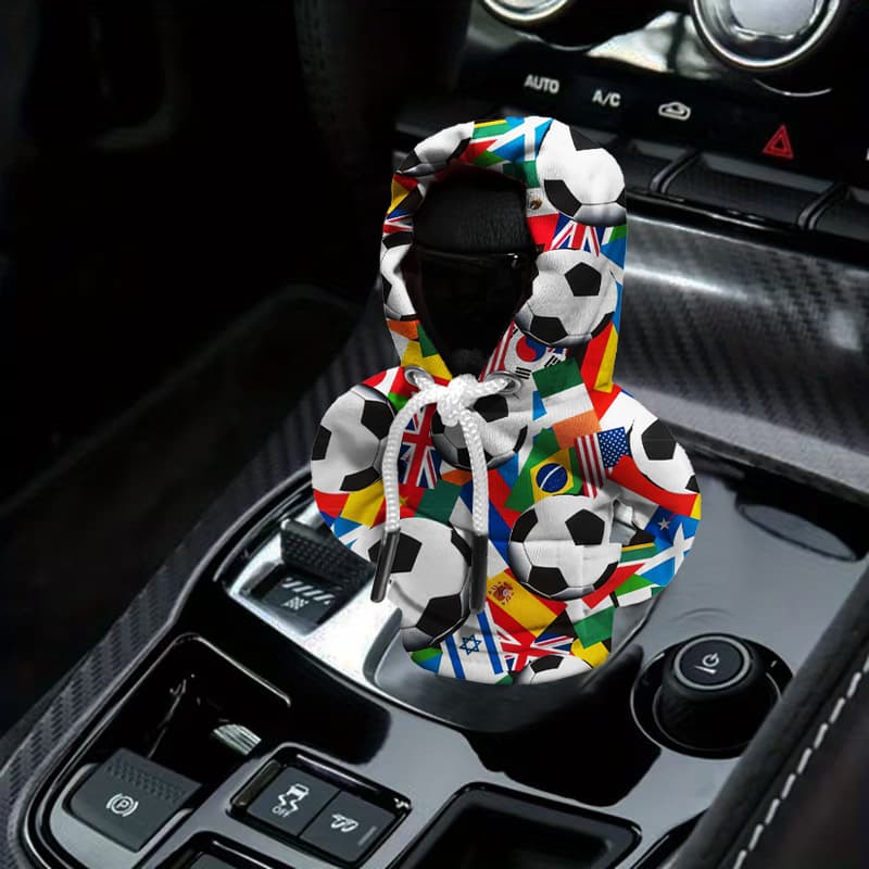 Car Shift Knob Hoodie Cover - Gear Shift Lever Protective Sleeve for Car Interior Dust Prevention