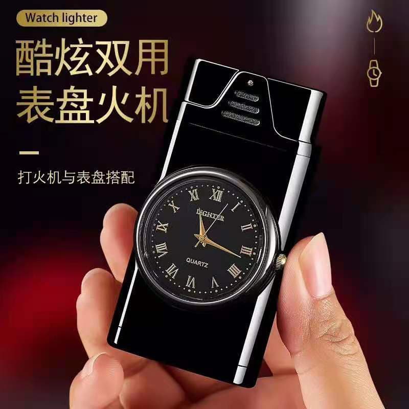 Two-in-One Realistic Inflatable Electronic Watch Lighter, Cool Dual-Use Dial Lighter