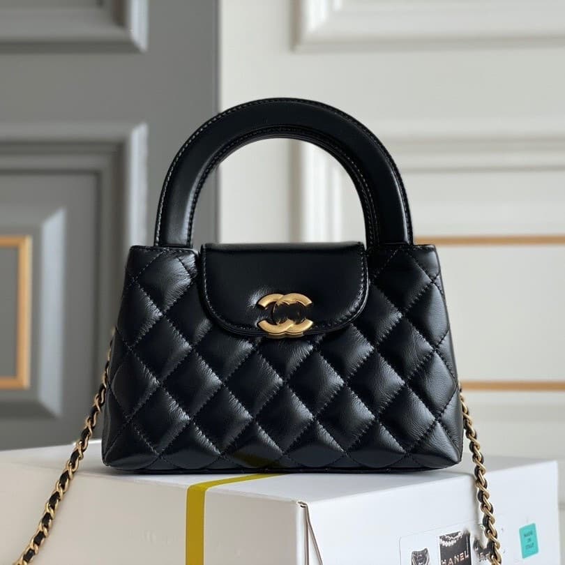 (Guangzhou Cross-Border High-End Version) New 25P Oil Wax Leather Classic Kelly Lambskin Shoulder/Crossbody Bag