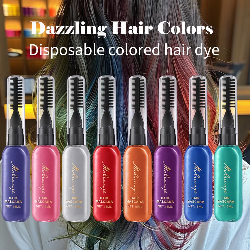 [Foreign trade cross-border] Hair dye pen stick mascara one-time cover white hair black hair color long-lasting pure cover plant