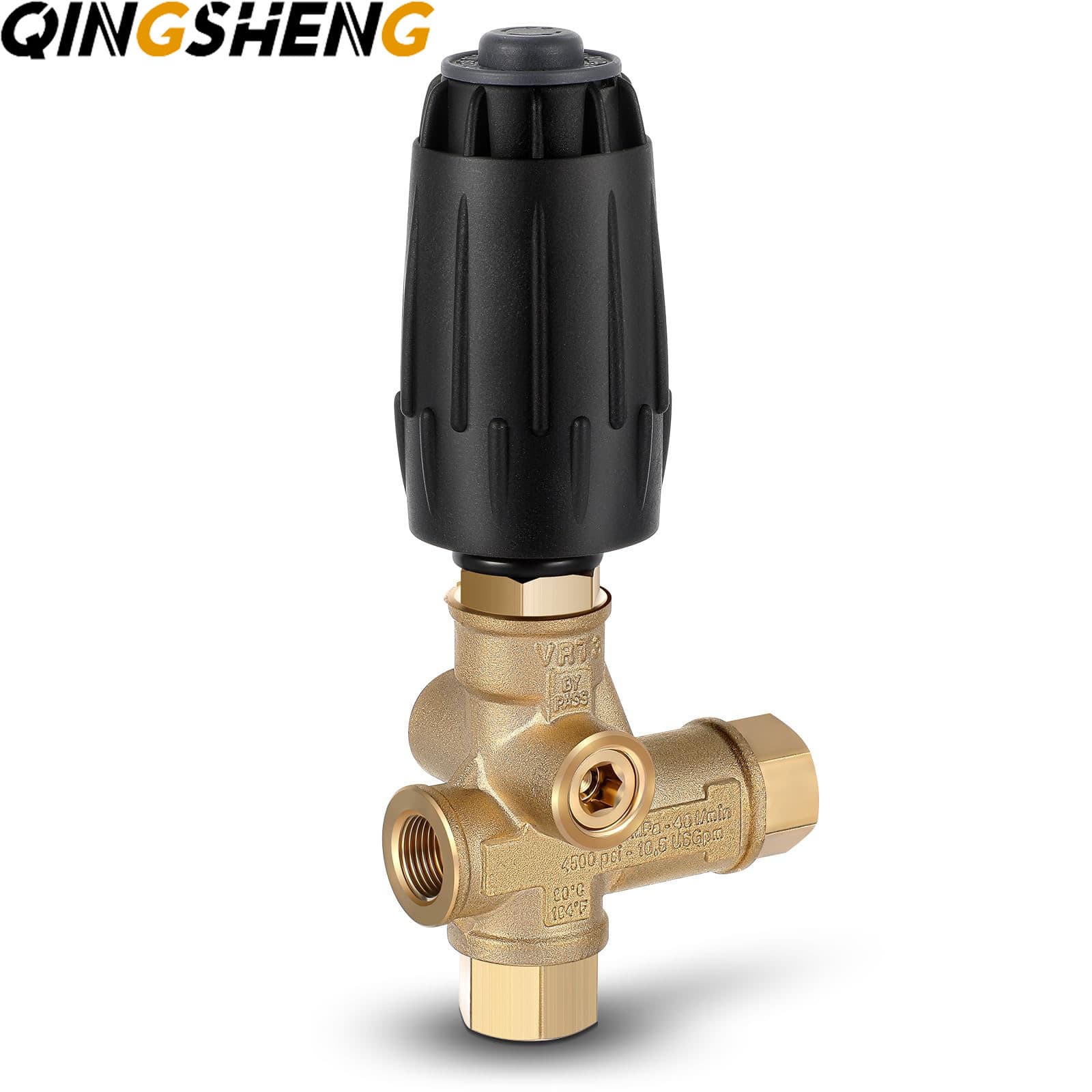 Factory Direct High-Pressure Plunger Pump Pressure Regulator Valve Large Flow 3/8 Brass Quick Connect Pump Accessories Pressure Regulator Valve