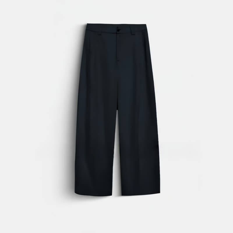 Fashionable Commuter Minimalist High-Waist Wide-Leg Pants for Women 2026 Summer New Loose Slimming Versatile Casual Trousers