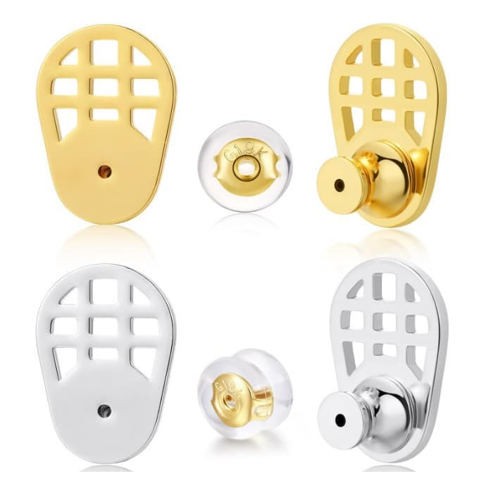 Ear stud lifter fan-shaped support ear plug diy ear accessories accessories anti-drop lifter cross-border hot selling earrings