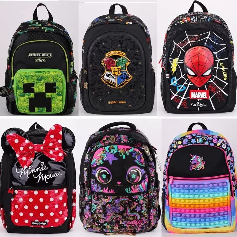 New 2026 Kids Lightweight Outdoor Backpack Large Capacity School Bag Cute Double Shoulder Bag
