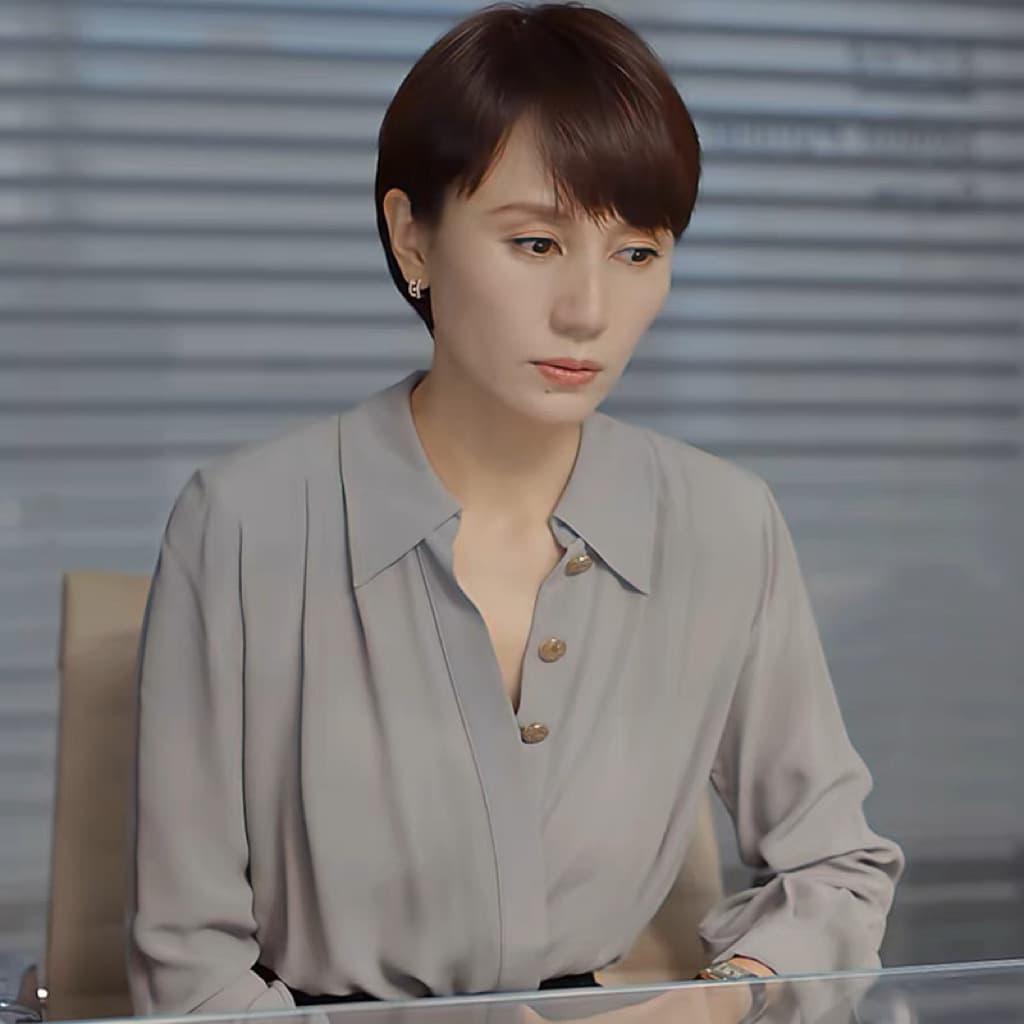 War of the Roses·Elite style French shirt Yuan Quan and Gu Nian's same style low-key luxury silk double Qiao satin shirt