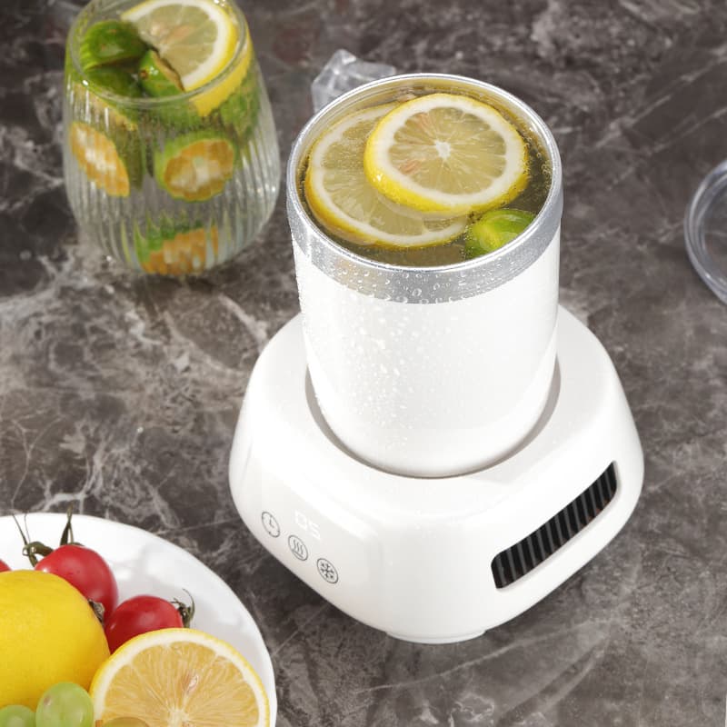 Cross-Border Drop Shipping 100-240V Office Mini Electric Portable Refrigeration Cup with Heating Pad for Fast Cooling and Warming