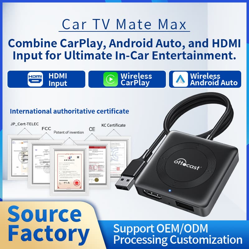 CarPlay Box, Custom Adapter Android Smart Wired to Wireless CarPlay