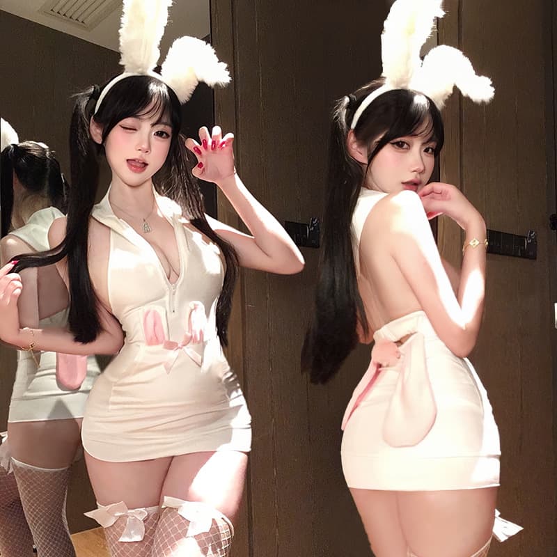 Sexy lingerie two-dimensional pure desire backpack butt bunny girl hoodie free uniform suit 1331