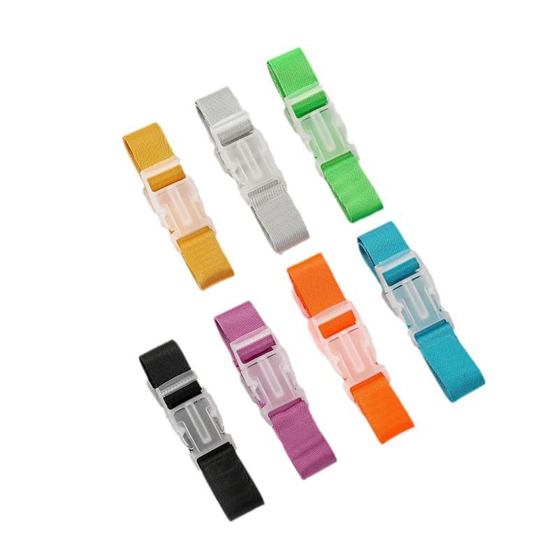 Travel Luggage Strap Tie-Down Belt with Cartoon Elastic Buckle for Suitcase Fixing