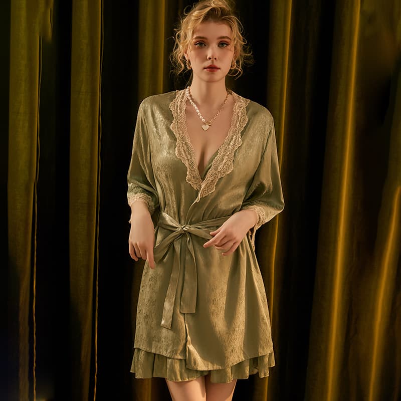 3067 Sexy Sleepwear Women's Summer New Pure Desire Padded Camisole Silk Ice Silk Suspender Light Luxury Homewear Set