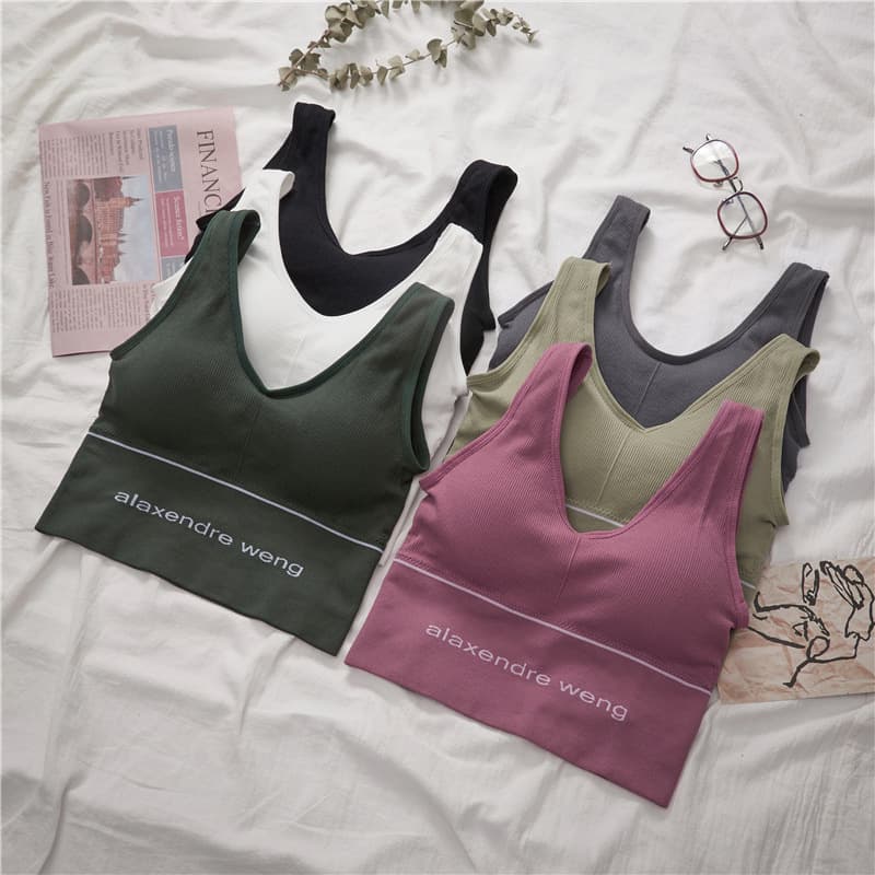 Sexy Pure Desire Queen Beautiful Back Bra Women Summer Inner Wear Can Be Worn Outside Anti-Exposure With Pads Vest Style Breathable Tube Top