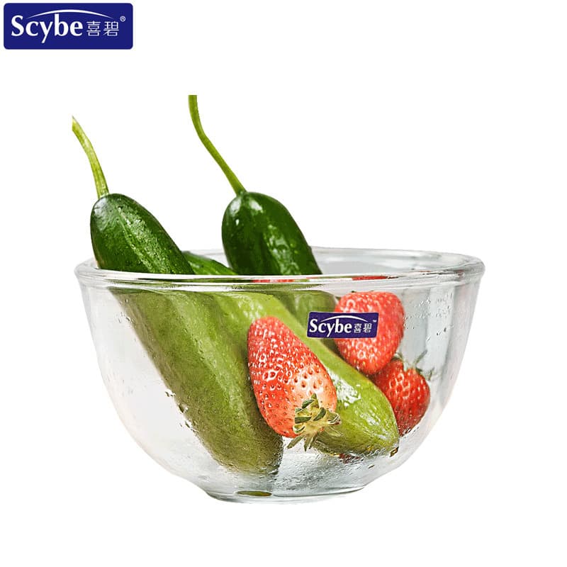 Scybe Glass Bowl, Instant Noodle Bowl, Glass Shaved Ice Bowl, Facial Mask Bowl, Salad Bowl, Heat-Resistant and High-Temperature Resistant Instant Noodle Bowl